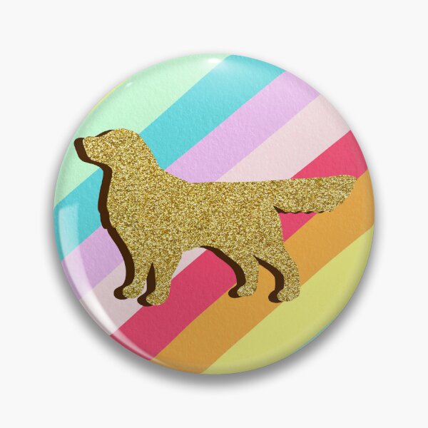 Item preview, Golden retriever and stripes designed and sold by Ana Gorozpe.