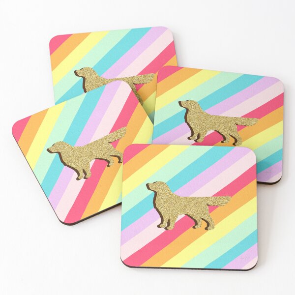Item preview, Golden retriever and stripes designed and sold by Ana Gorozpe.
