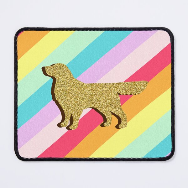 Item preview, Golden retriever and stripes designed and sold by Ana Gorozpe.