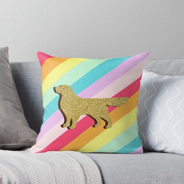 Item preview, Golden retriever and stripes designed and sold by Ana Gorozpe.
