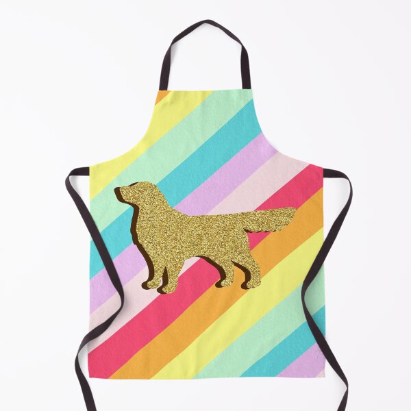 Item preview, Golden retriever and stripes designed and sold by Ana Gorozpe.