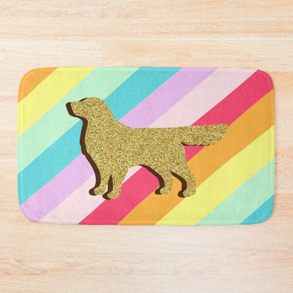 Item preview, Golden retriever and stripes designed and sold by Ana Gorozpe.