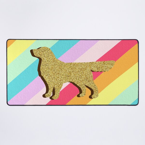 Item preview, Golden retriever and stripes designed and sold by Ana Gorozpe.