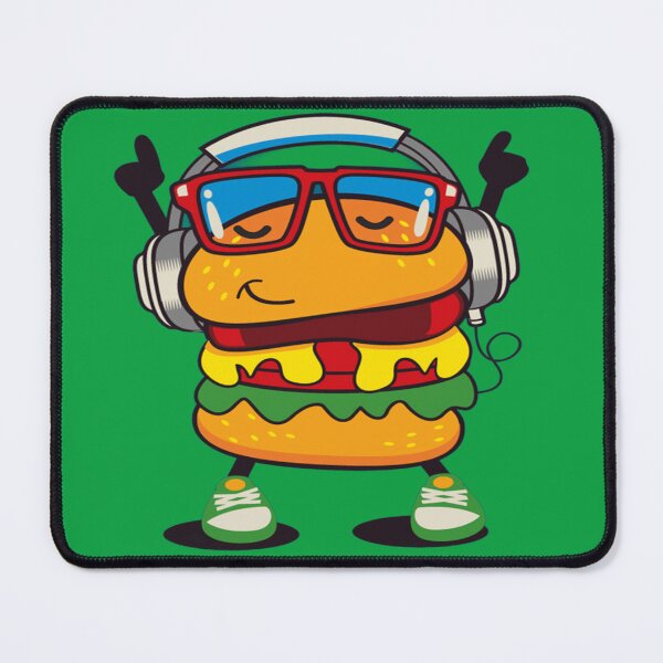 Item preview, Cool Dancing Burger Character with Headphones and Sunglasses designed and sold by Johnnies.