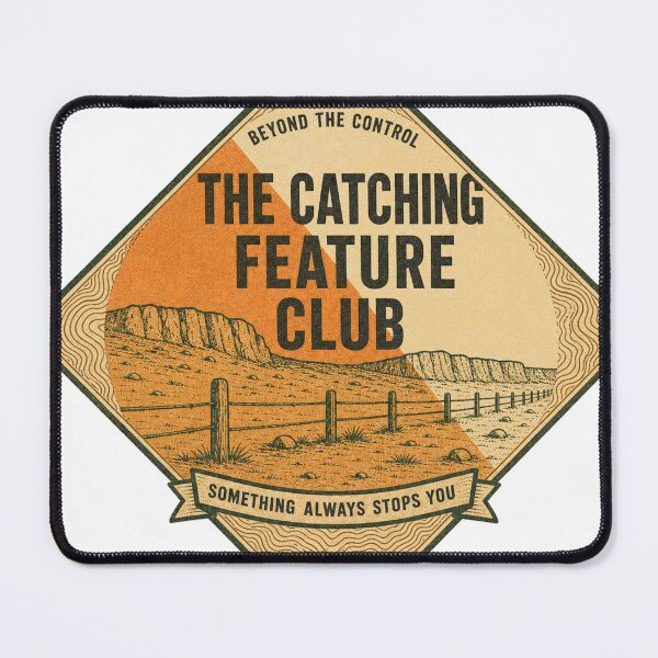 Item preview, The Catching Feature Club Orienteering Catching Line Badge designed and sold by BoosterShop.