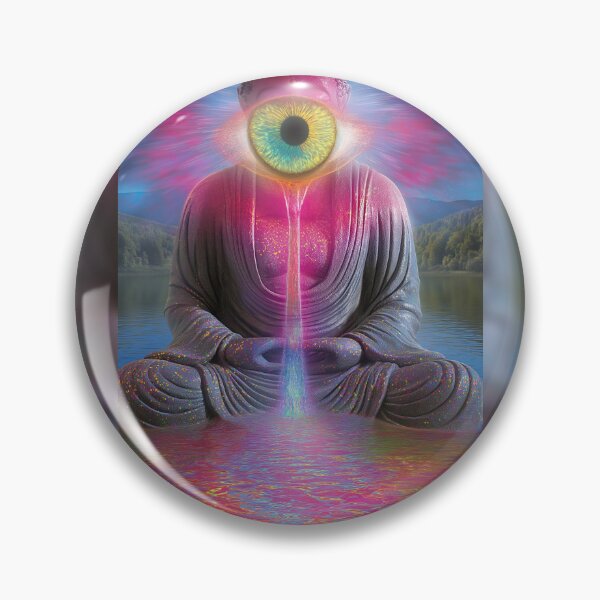 Item preview, The Buddha's Eye Waterfall Over The Lake designed and sold by MongLongStudio.