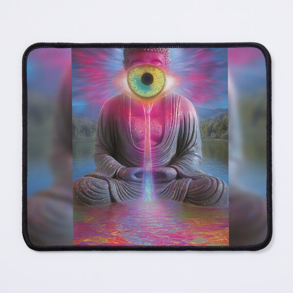 Item preview, The Buddha's Eye Waterfall Over The Lake designed and sold by MongLongStudio.