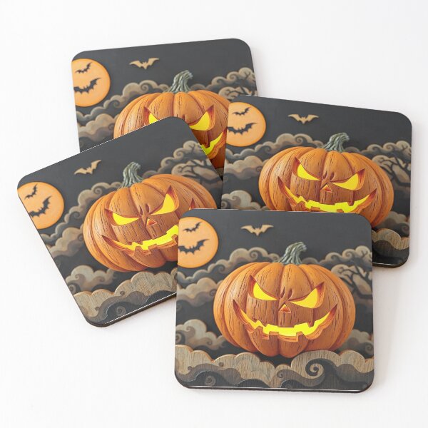 Item preview, Midnight Mischief – Glowing Halloween Pumpkin designed and sold by tambanow.