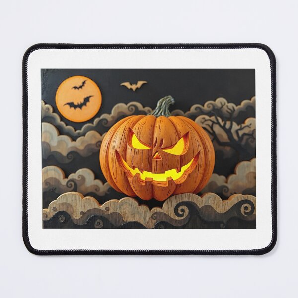 Item preview, Midnight Mischief – Glowing Halloween Pumpkin designed and sold by tambanow.