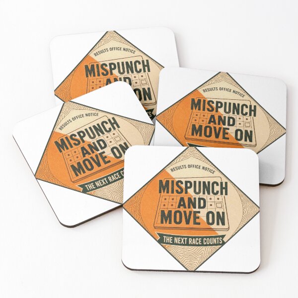 Item preview, Mispunch and Move On Orienteering Evaluation Badge designed and sold by BoosterShop.