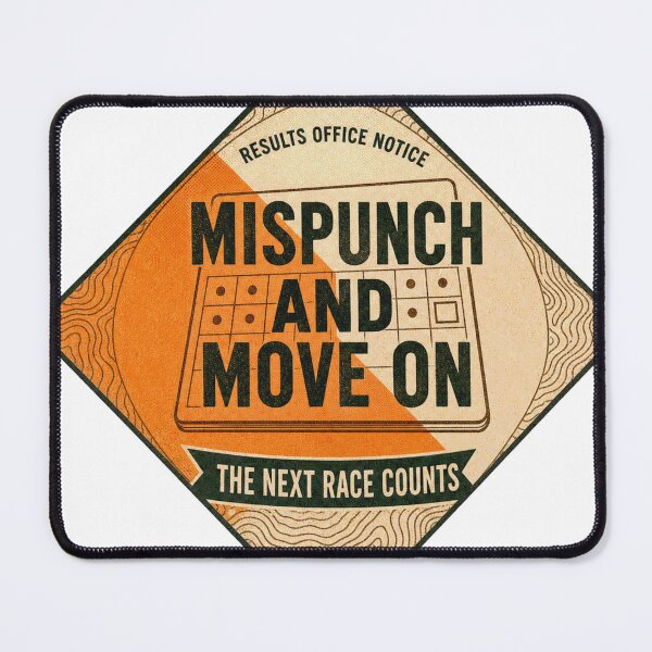 Item preview, Mispunch and Move On Orienteering Evaluation Badge designed and sold by BoosterShop.