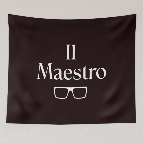 Item preview, Il Maestro Text Art With Glasses designed and sold by drawfreak.