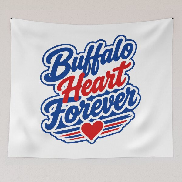 Item preview, Buffalo Heart Forever - Football Fans Game Day Design designed and sold by mazyoy.