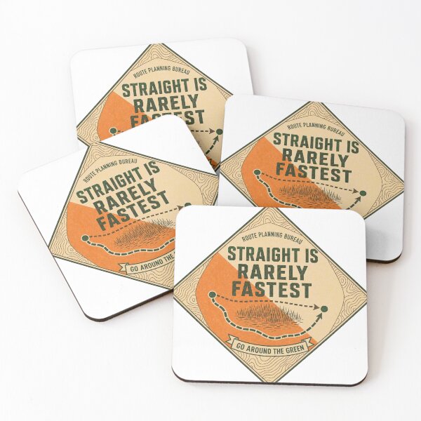 Item preview, Straight Is Rarely Fastest Orienteering Route Choice Badge designed and sold by BoosterShop.