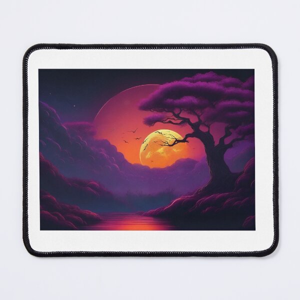 Item preview, Enchanted Moonlit Tree in Purple Twilight designed and sold by tambanow.