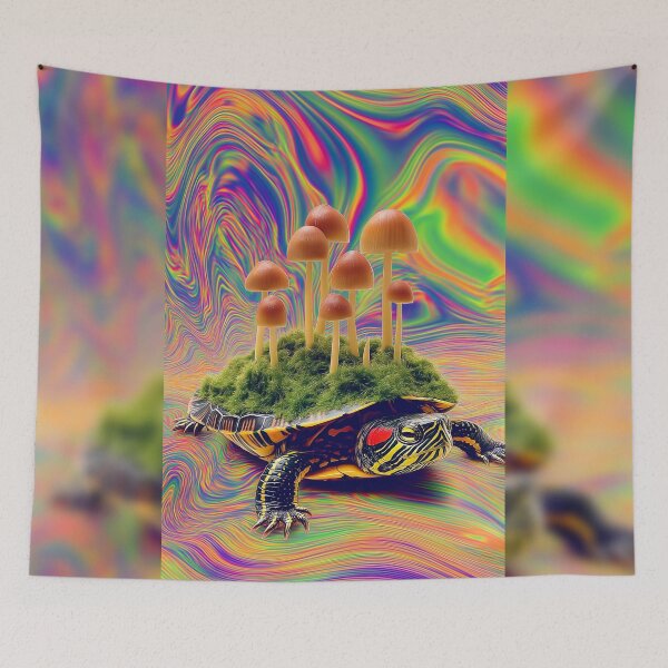 Item preview, The Turtle's Mossy Mushroom Garden designed and sold by MongLongStudio.