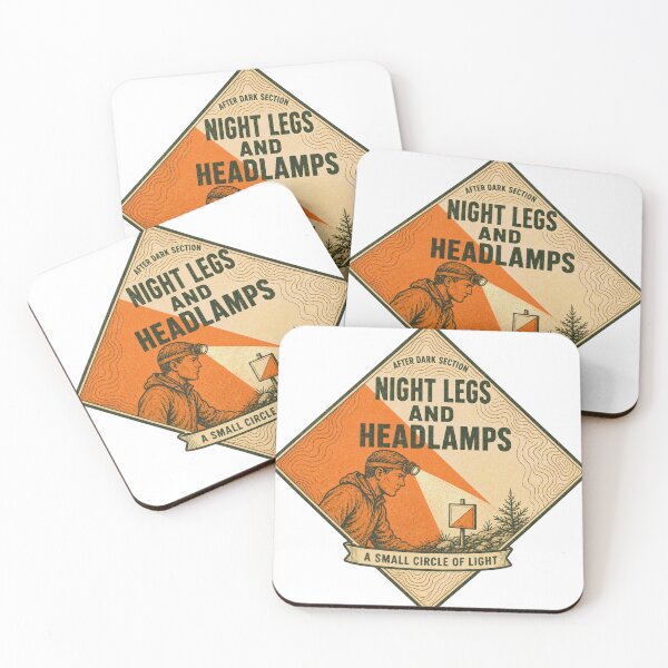 Item preview, Night Legs and Headlamps Orienteering Night Run Badge designed and sold by BoosterShop.