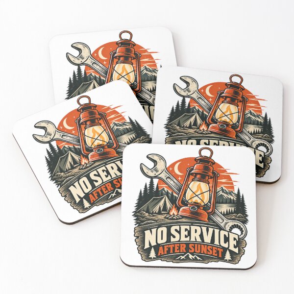 Item preview, Mechanic Camping T-Shirt – No Service After Sunset designed and sold by OFFSHIFT1.