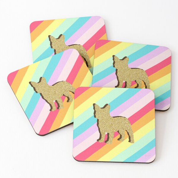 Item preview, French bulldog and stripes designed and sold by Ana Gorozpe.