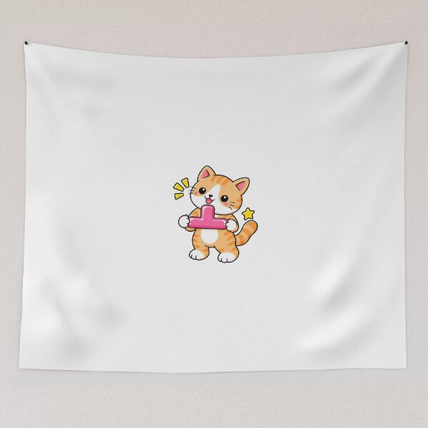 Item preview, Cute Orange Tabby Cat with Korean Hangul Vowel ㅗ Kawaii Kitty designed and sold by NoopnyangStudio.