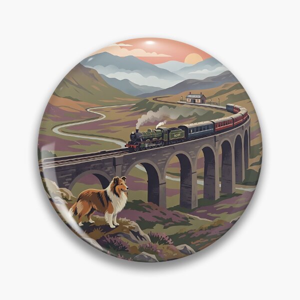 Item preview, Shetland Sheepdog Highland Train Guide designed and sold by PictoVibe.