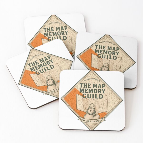 Item preview, The Map Memory Guild Orienteering Map Memory Badge designed and sold by BoosterShop.