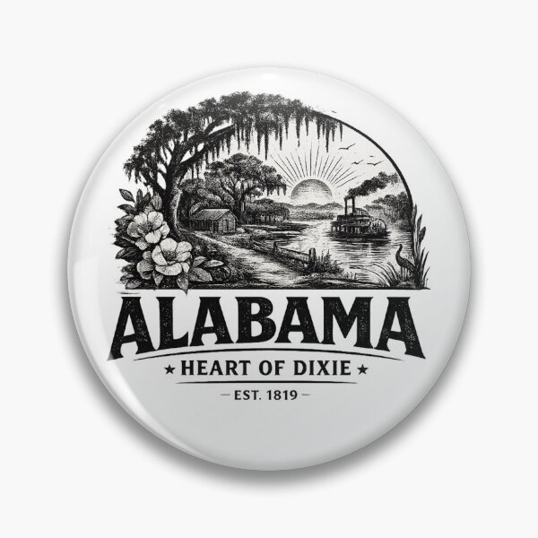 Item preview, Alabama heart of dixie designed and sold by MoodleDoon.
