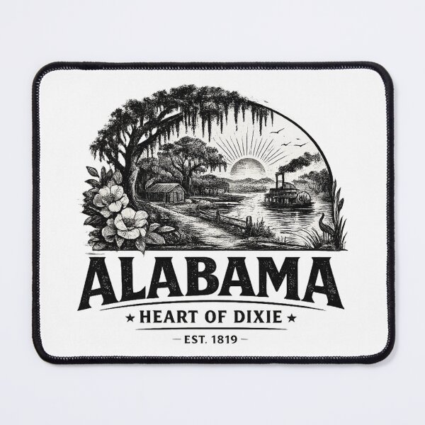 Item preview, Alabama heart of dixie designed and sold by MoodleDoon.