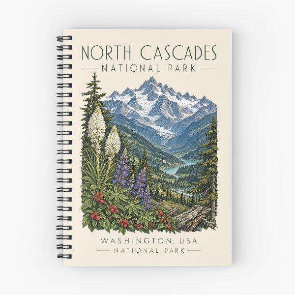 Item preview, North Cascades National Park, Washington, USA [Vintage Illustration] designed and sold by elektronen.