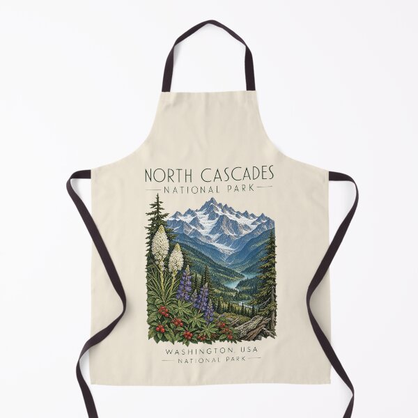 Item preview, North Cascades National Park, Washington, USA [Vintage Illustration] designed and sold by elektronen.