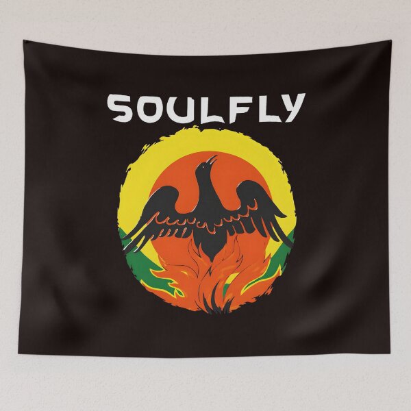 Item preview, Soulfly Band Phoenix Flames Art designed and sold by MouDesignArt.