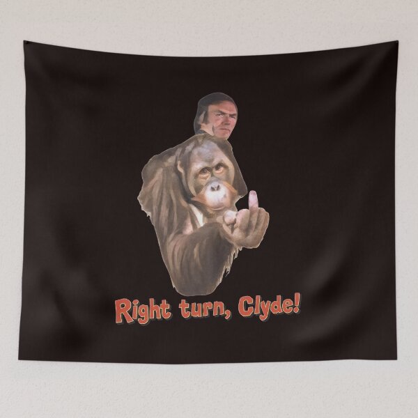 Item preview, Right turn, Clyde! Primate Pop Culture  designed and sold by MouDesignArt.
