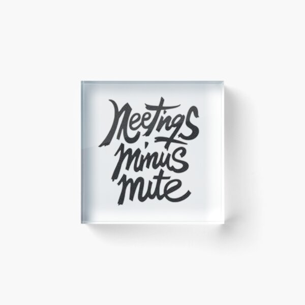 Item preview, Meetings Minus Mute: Bold Hand Lettering Design designed and sold by Qubivibe.