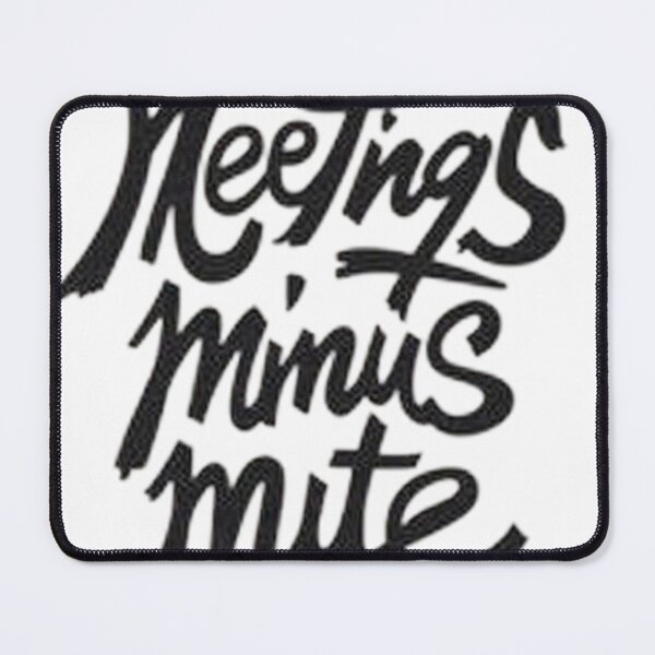 Item preview, Meetings Minus Mute: Bold Hand Lettering Design designed and sold by Qubivibe.
