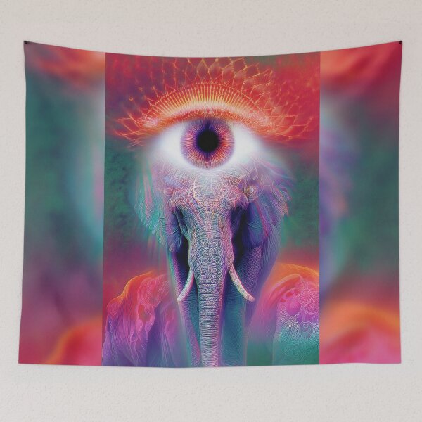 Item preview, The Elephant's Fiery Third Eye designed and sold by MongLongStudio.