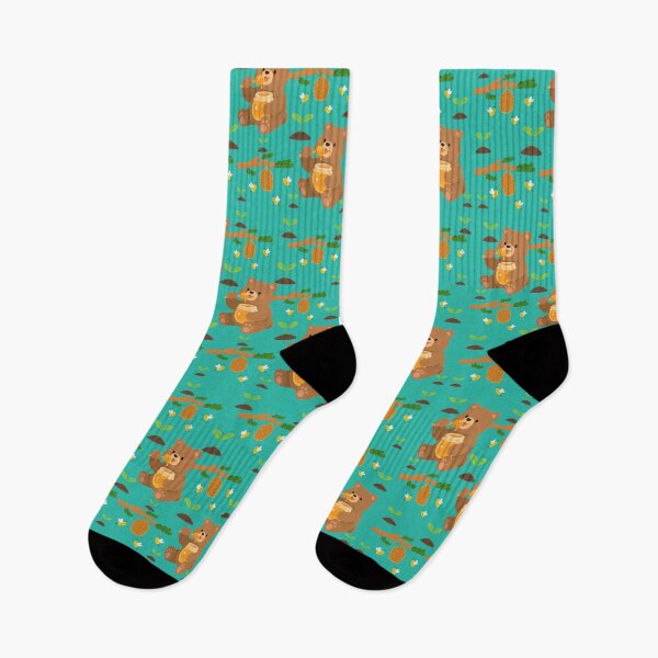 Item preview, Cute Honey Bear Pattern designed and sold by Azurart2.
