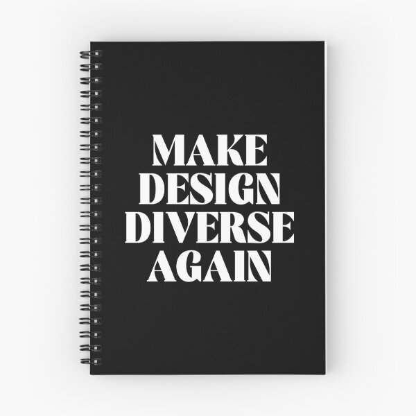 Item preview, Make Design Diverse Again Typography (white) designed and sold by didijuca.