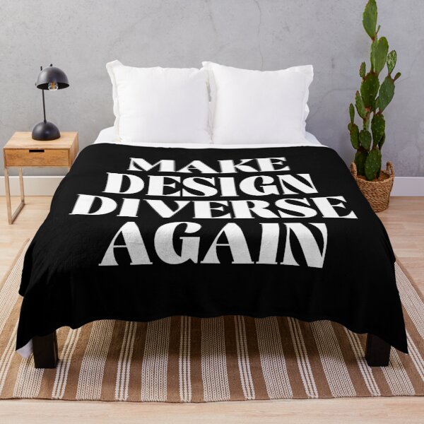 Item preview, Make Design Diverse Again Typography (white) designed and sold by didijuca.