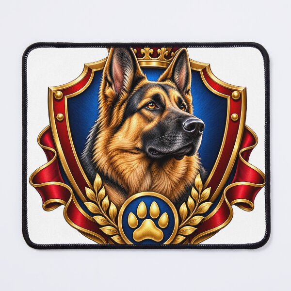 Item preview, German Shepherd Royal Crest designed and sold by syotos-ai.