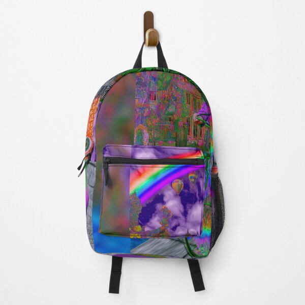 Item preview, The Spiral-Eyed Cyclist Beneath A Rainbow Pineapple designed and sold by MongLongStudio.