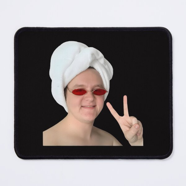 Item preview, Towel Head, Red Glasses, Peace Sign designed and sold by MouDesignArt.
