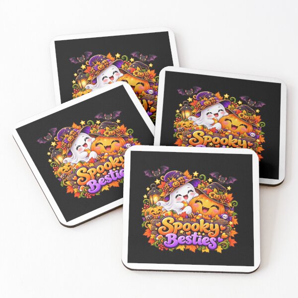 Item preview, Spooky Besties Halloween T-Shirt – Cute Ghost & Pumpkin Friends Design designed and sold by dressyside.