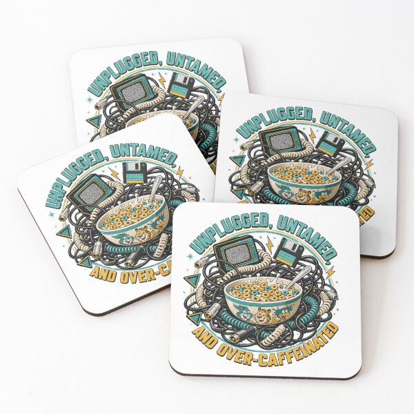 Item preview, Unplugged Untamed And Over Caffeinated designed and sold by CerealBoxInk.