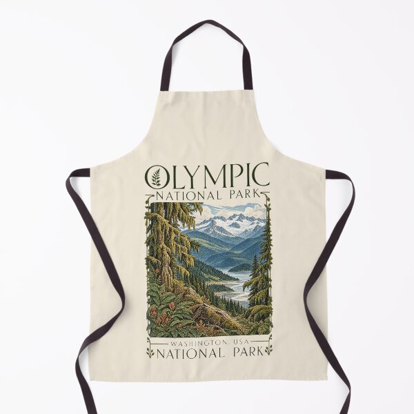 Item preview, Olympic National Park, Washington, USA [Vintage Illustration] designed and sold by elektronen.