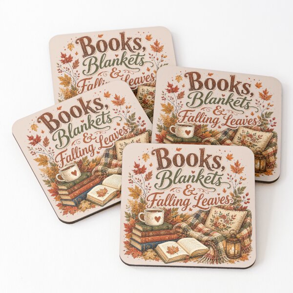 Item preview, Books Blankets Falling Leaves designed and sold by Netti Studio 45.