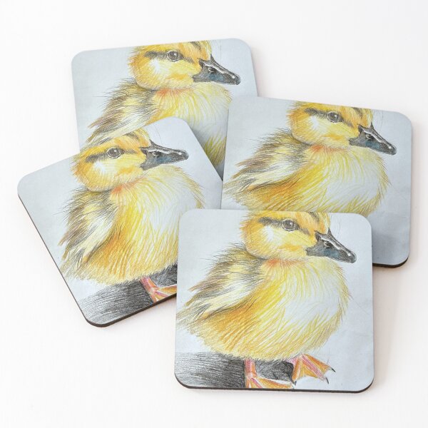 Item preview, Yellow Baby Duckling Print – Kids Bird Artwork designed and sold by albertmama.