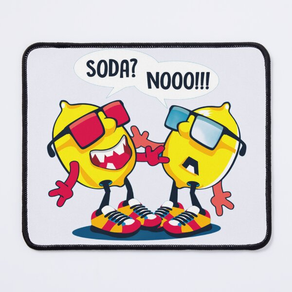 Item preview, Funny Cartoon Lemons Reacting to Soda with Sunglasses designed and sold by Johnnies.