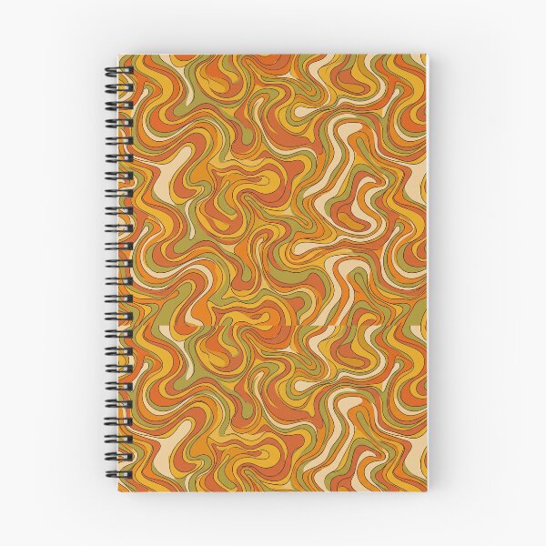 Item preview, 70s Psychedelic Wavy Swirls Earthy Retro designed and sold by tropicaltee.