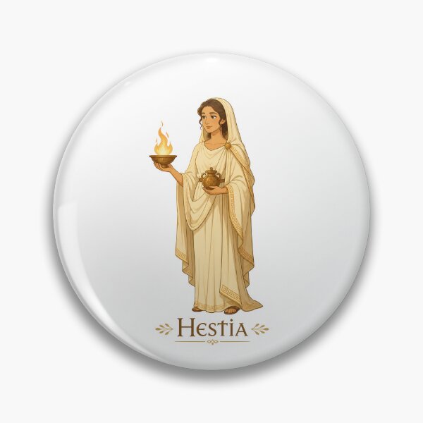 Item preview, Hestia, the Greek Goddess of Hearth, Home, Domesticity, and Sacred Fire designed and sold by ArteTeoma.