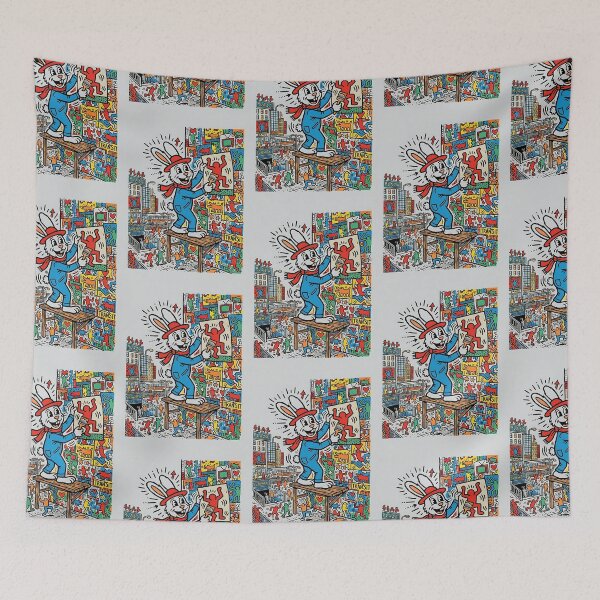 Item preview, Rex Rabbit Collage Poster Artist designed and sold by PictoVibe.
